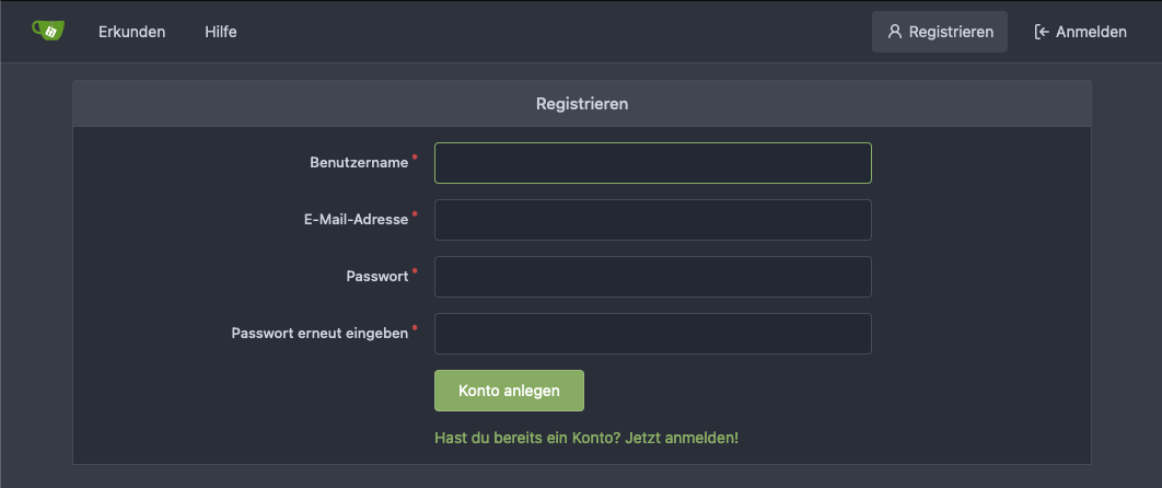 registrieren